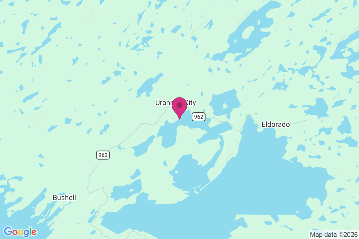 Uranium City map